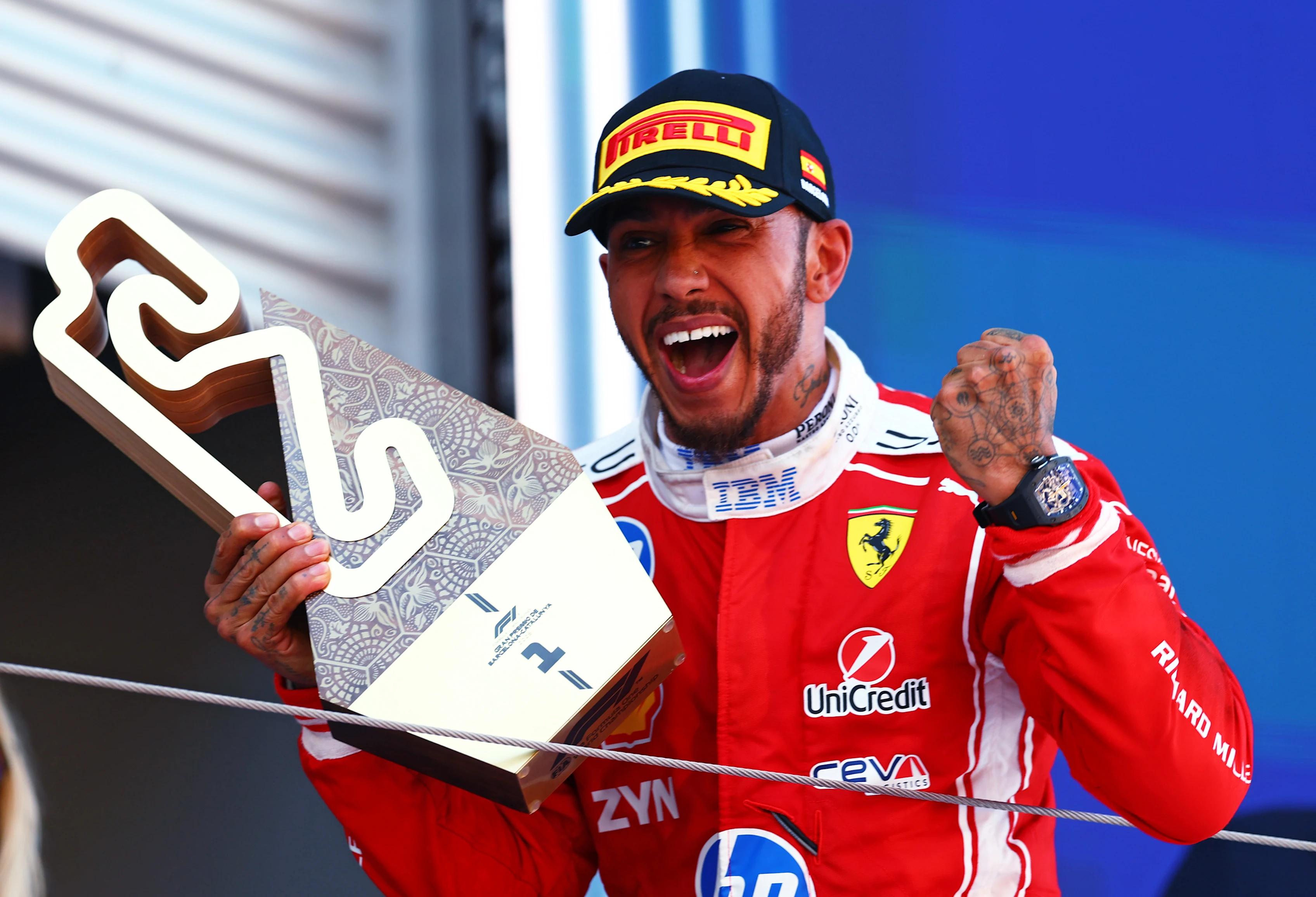 Akhirnya, Lewis Hamilton Raih Kemenangan Perdana Bersama Ferrari di GP Barcelona 2026