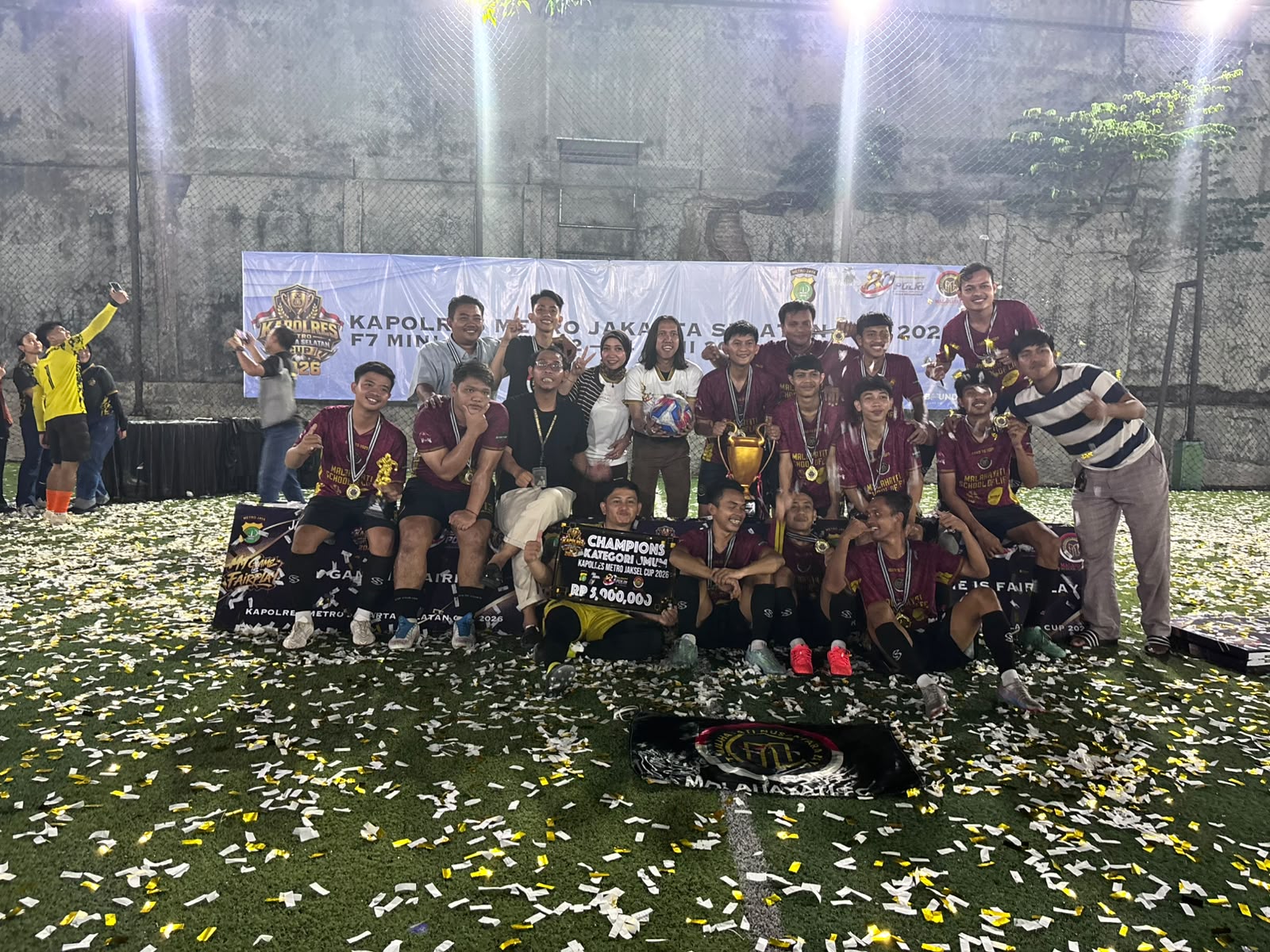 Malahayati FC Rajai Turnamen Mini Soccer Kapolres Metro Jaksel Cup 2026 Kategori Umum.